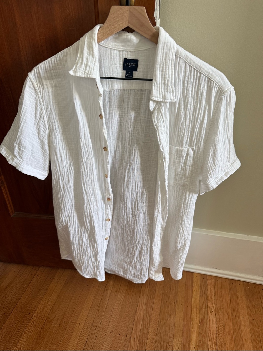 J. Crew Factory Short-sleeved Cotton Button Down